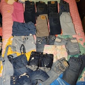Girls HUGE Jean & Short Bundle